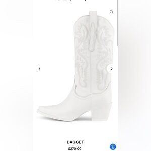 Jeffrey Campbell Women’s Dagget Boots in White - size 9